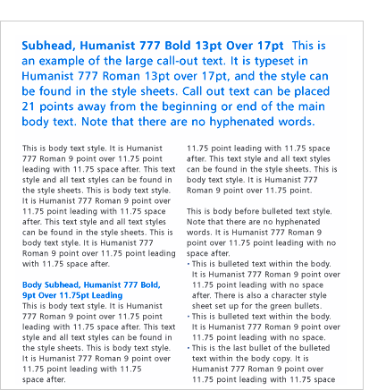 Sample Layout