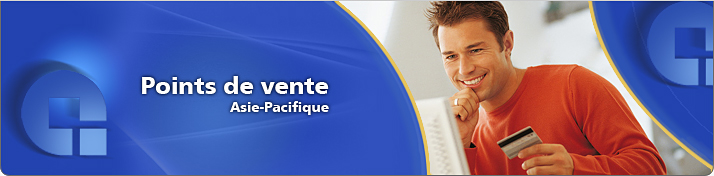 Points de vente - Asie-Pacifique